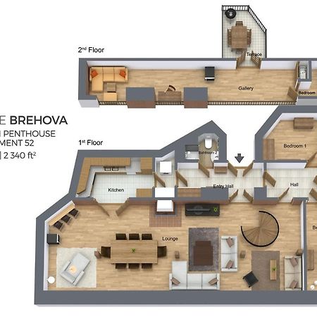 Residence Brehova Praha Pokoj fotografie