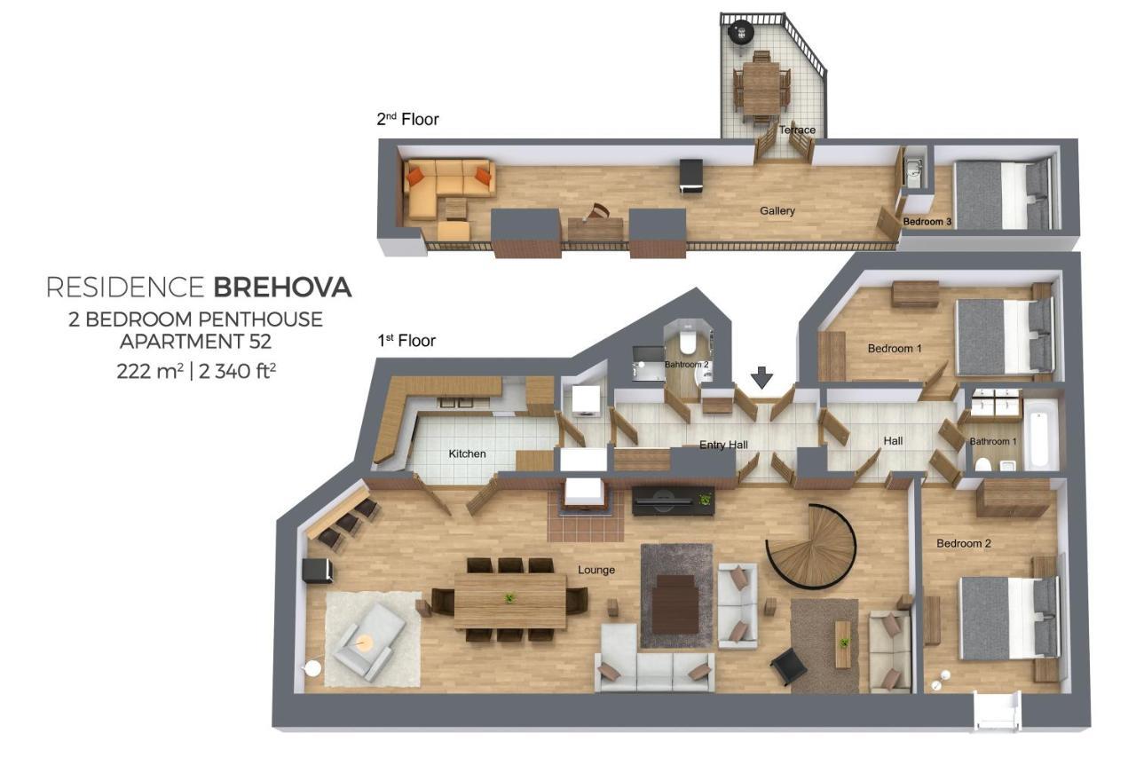 Residence Brehova Praha Pokoj fotografie